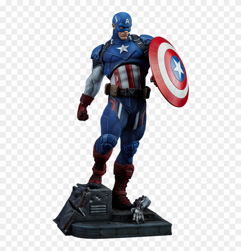 Captain America - Captain America Sideshow Statue Clipart #3208895