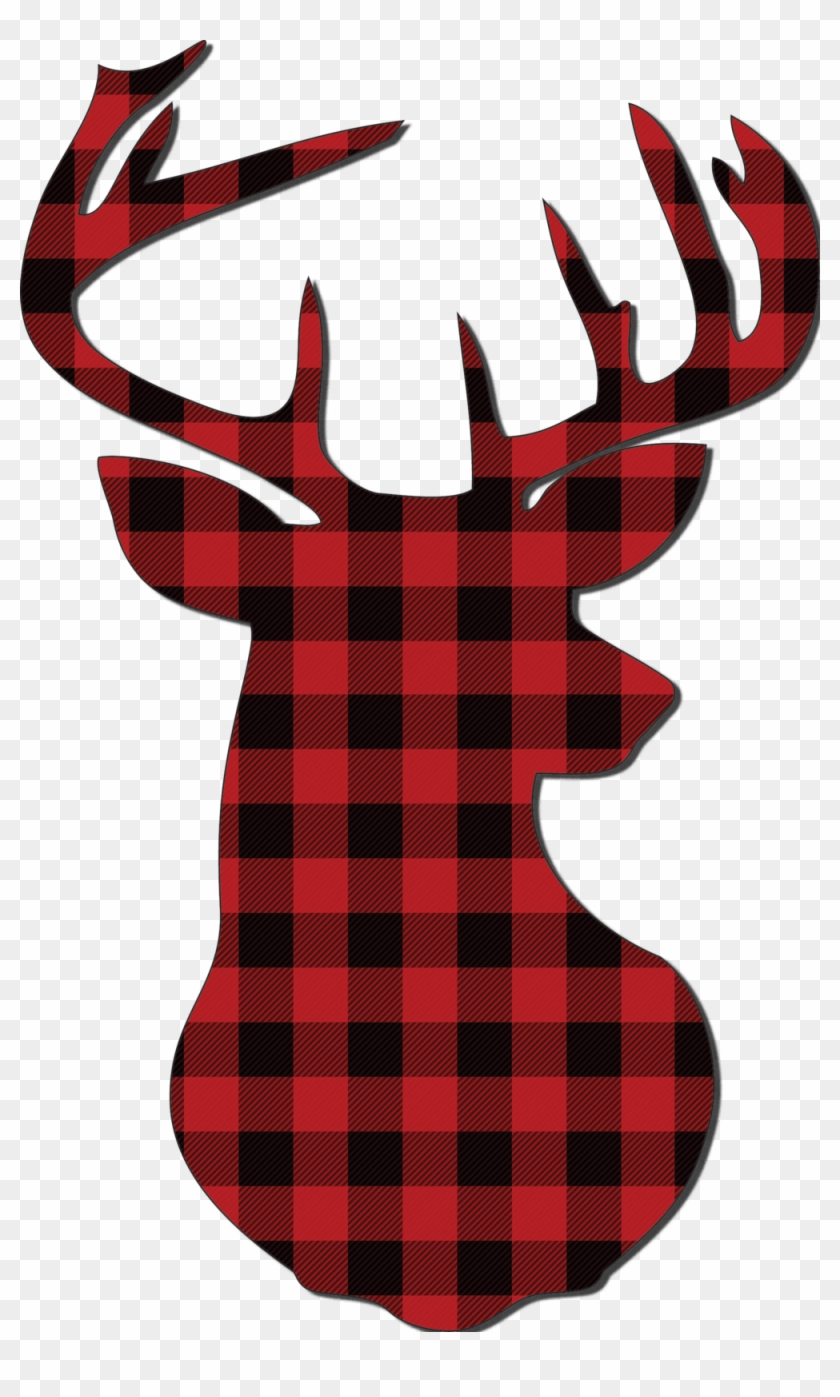 Plaid Deer Transparent Background Clipart