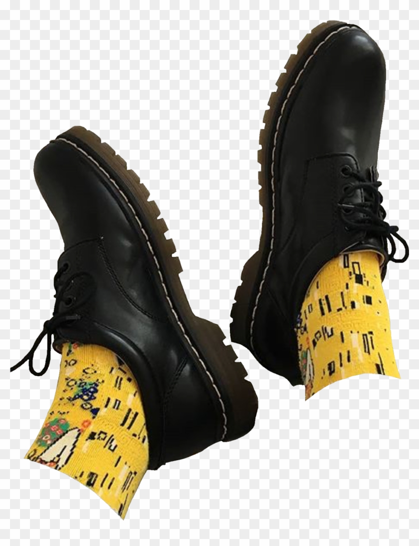 Áedpng They Make Moodboards Shoes W/ Floral Socks - Outdoor Shoe Clipart