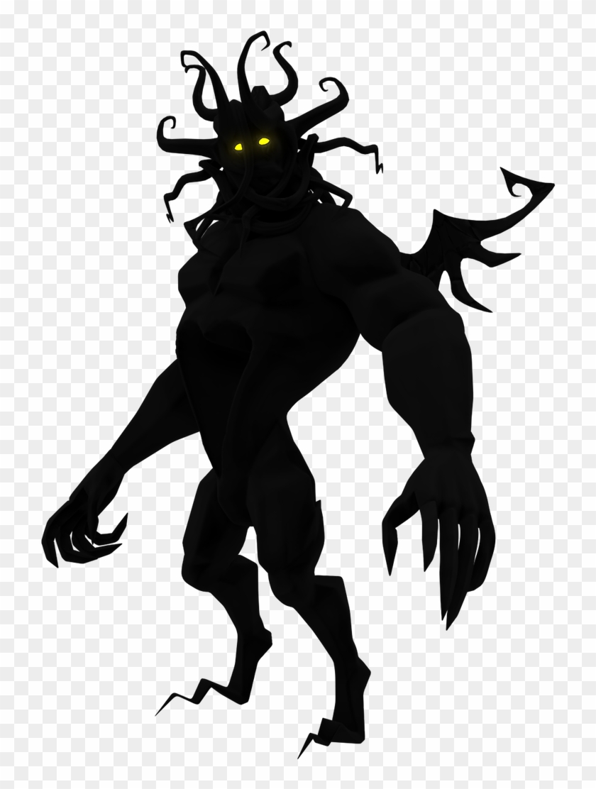 Kingdom Hearts Silhouette Animated Mount Olympus Png - Heartless Kingdom Hearts Darkside Clipart