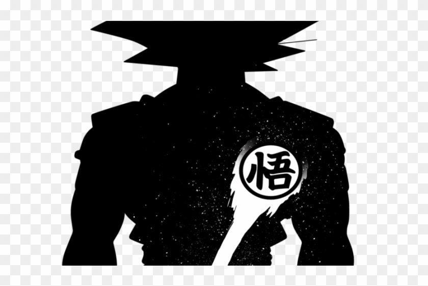 Goku Clipart Silhouette - Dragon Ball Black And White - Png Download