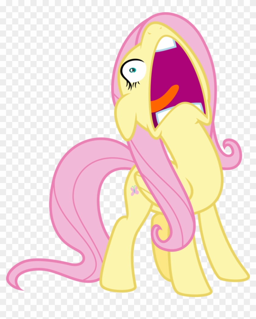 The By Aethon - Mlp Fluttershy Scream Clipart #3209674