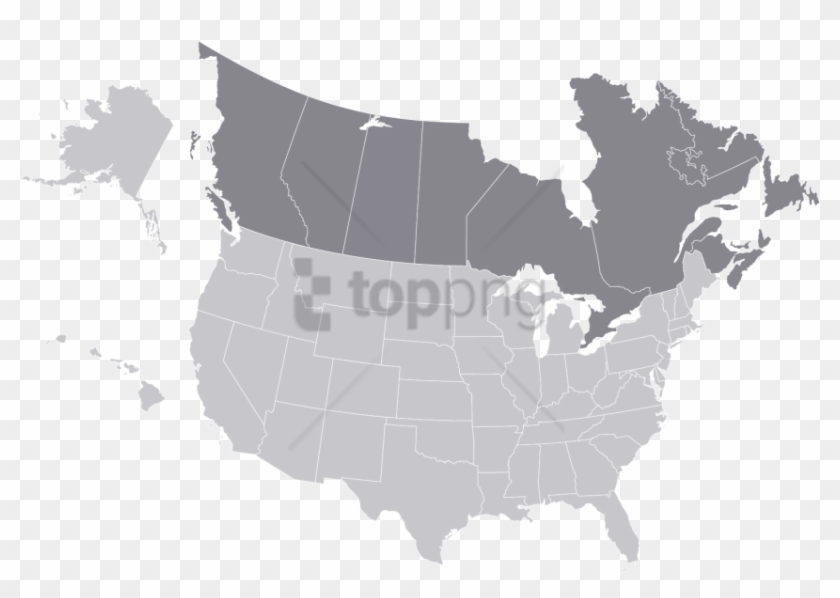 Free Png North America Oil Plays Png Image With Transparent - Us And Canada Map Png Clipart #3210037