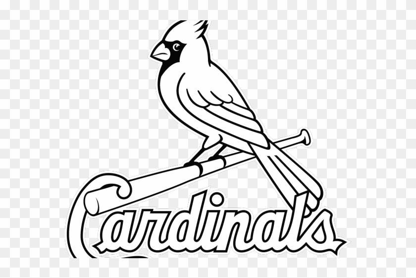 St Louis Cardinals Logo Vector - Cardinals Black Vector Clipart #3210726