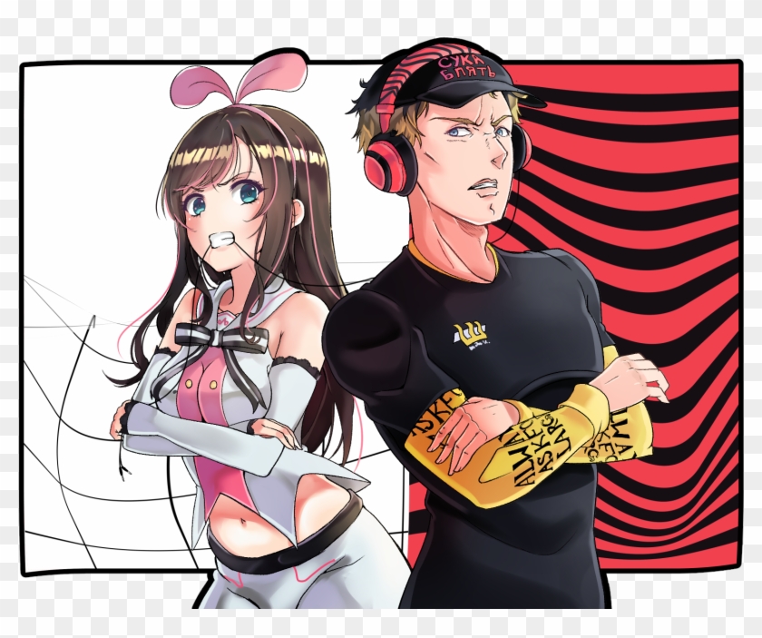 Kizuna Ai And Pewdiepie Clipart #3211474