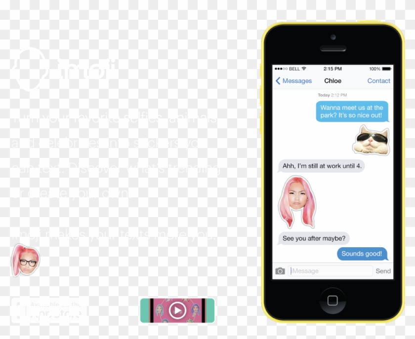 Create Emojis From Your Camera Roll - Texting Emoji On Phone Clipart #3211477