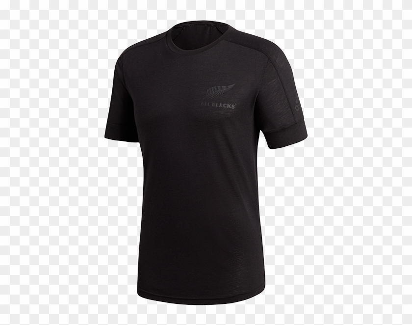 All Blacks Sport Lux Cotton T Shirt - Black Sport Shirt Png Clipart