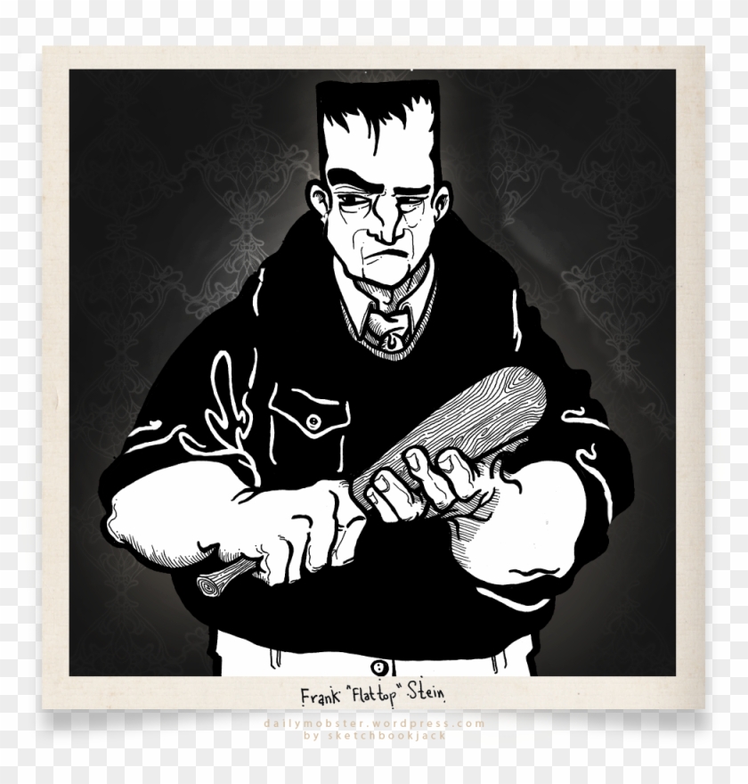 Picture Freeuse Library Story The Daily Mobster Frankenstein - Mobster With Baseball Bat Clipart