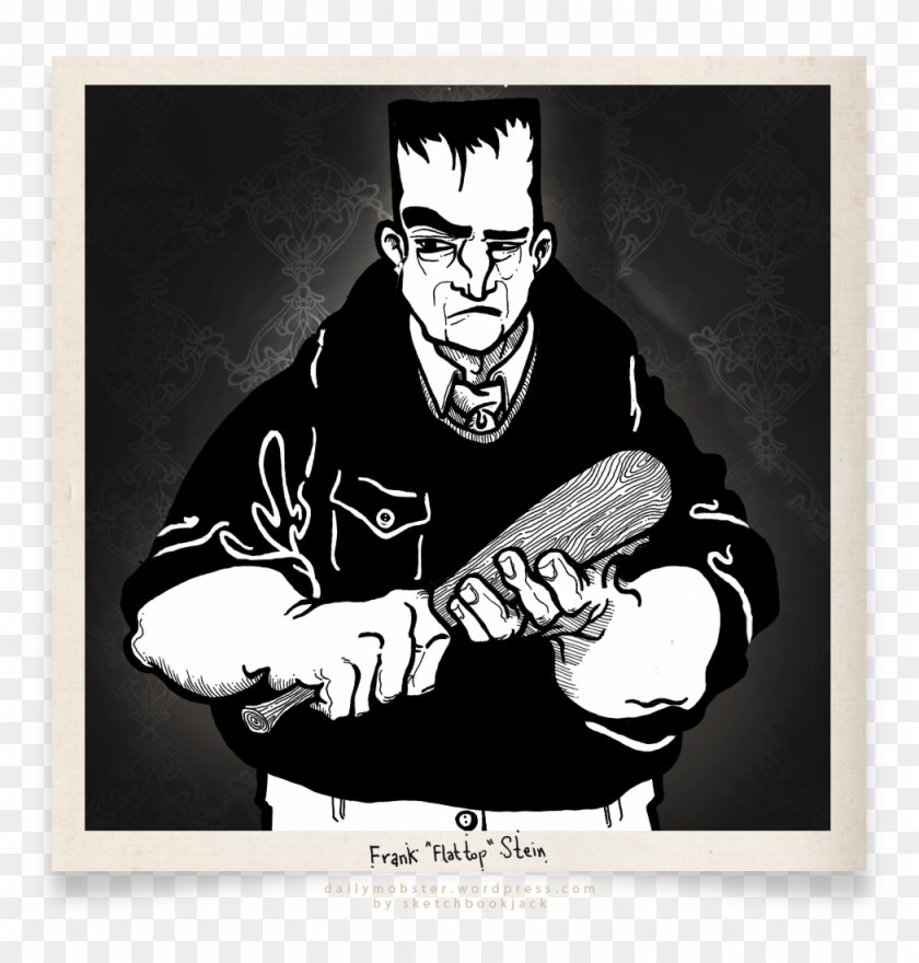 Picture Freeuse Library Story The Daily Mobster Frankenstein - Mobster With Baseball Bat Clipart #3211933
