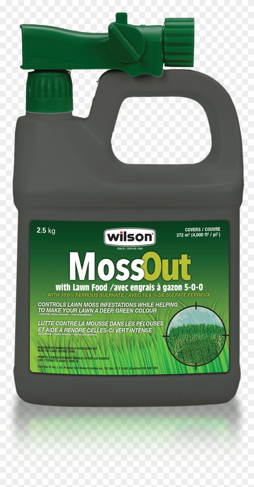Wilson Mossout With Lawn Food 5 0 - Grass Clipart #3212234