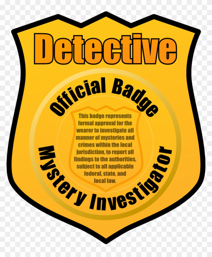Clip Art Detective Badge - Png Download #3212235