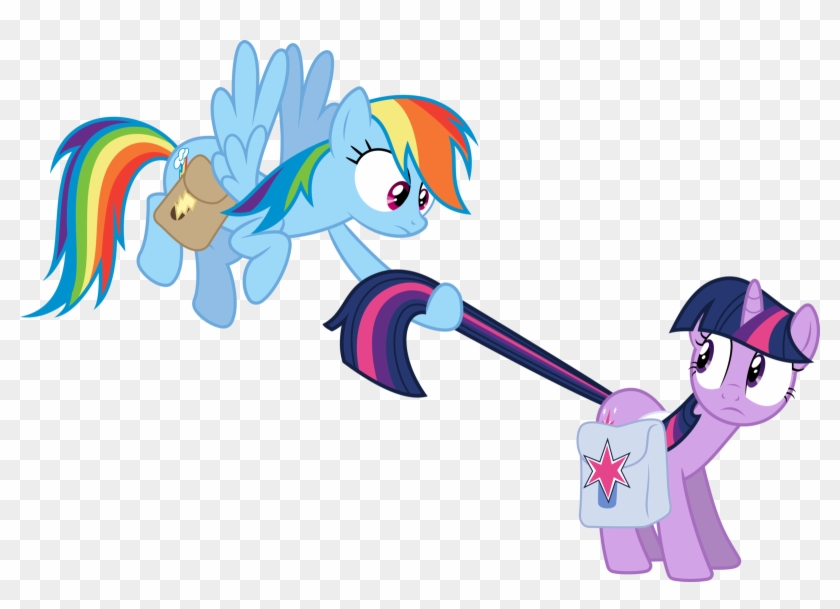 Png Image With Transparent Background - Twilight And Rainbow Dash Vector Clipart
