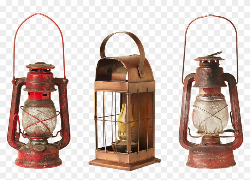 Lantern, Lamp, Old, Kerosene Lamps, Lights, Old Things - Old Things Clipart