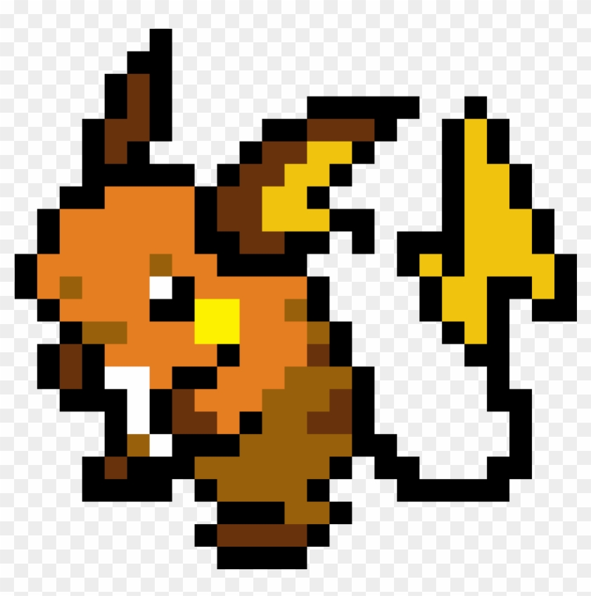 Raichu - Pixel Art Pokemon Raichu Clipart
