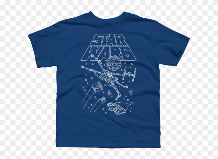 Star Wars Ship Outlines - Active Shirt Clipart