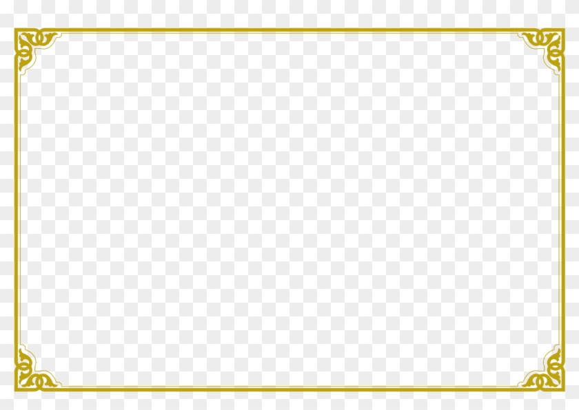 Picture Frame, Photography, Gold - Certificate Clipart