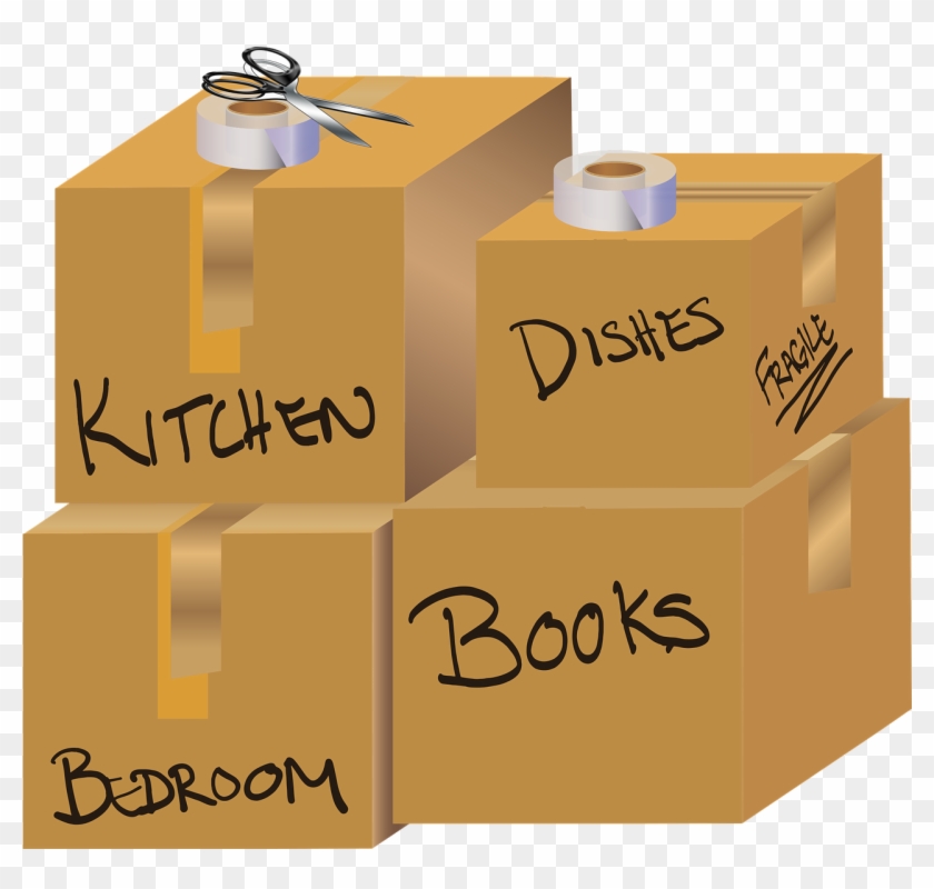 Moving Boxes Clipart #3214228