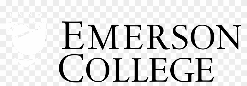 Emerson College Logo Black And White - Emerson College Clipart #3215932