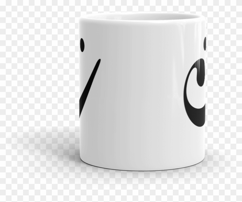 Happy Bass Clef Smiley Mug - Coffee Table Clipart
