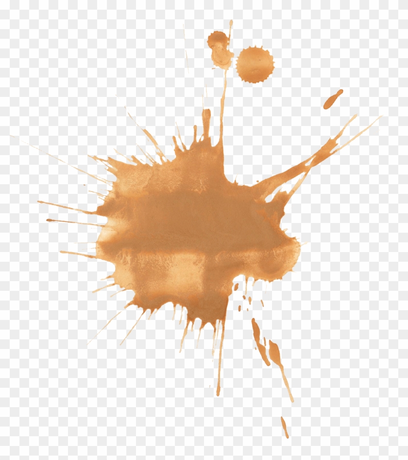 18 Brown Watercolor Splatter Png Transparent - Visual Arts Clipart #3216073