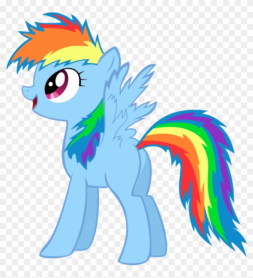 Rainbow Dash Messy Hair , Png Download - Рэйнбоу Дэш Clipart #3216165