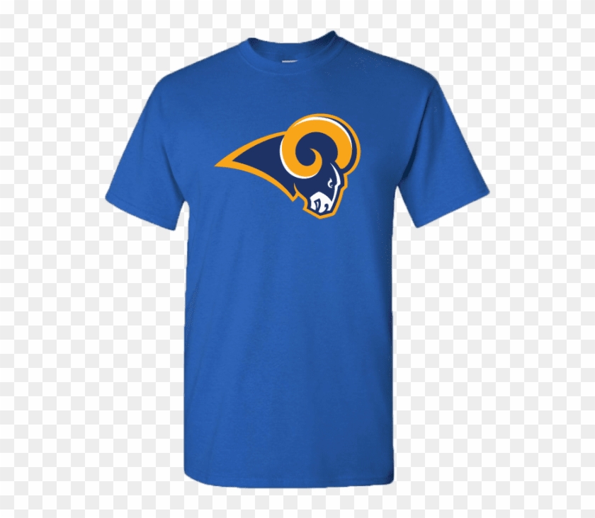 Men's Los Angeles Rams Logo Jared Goff Jersey T-shirt - Pmc T Shirt Clipart #3216173