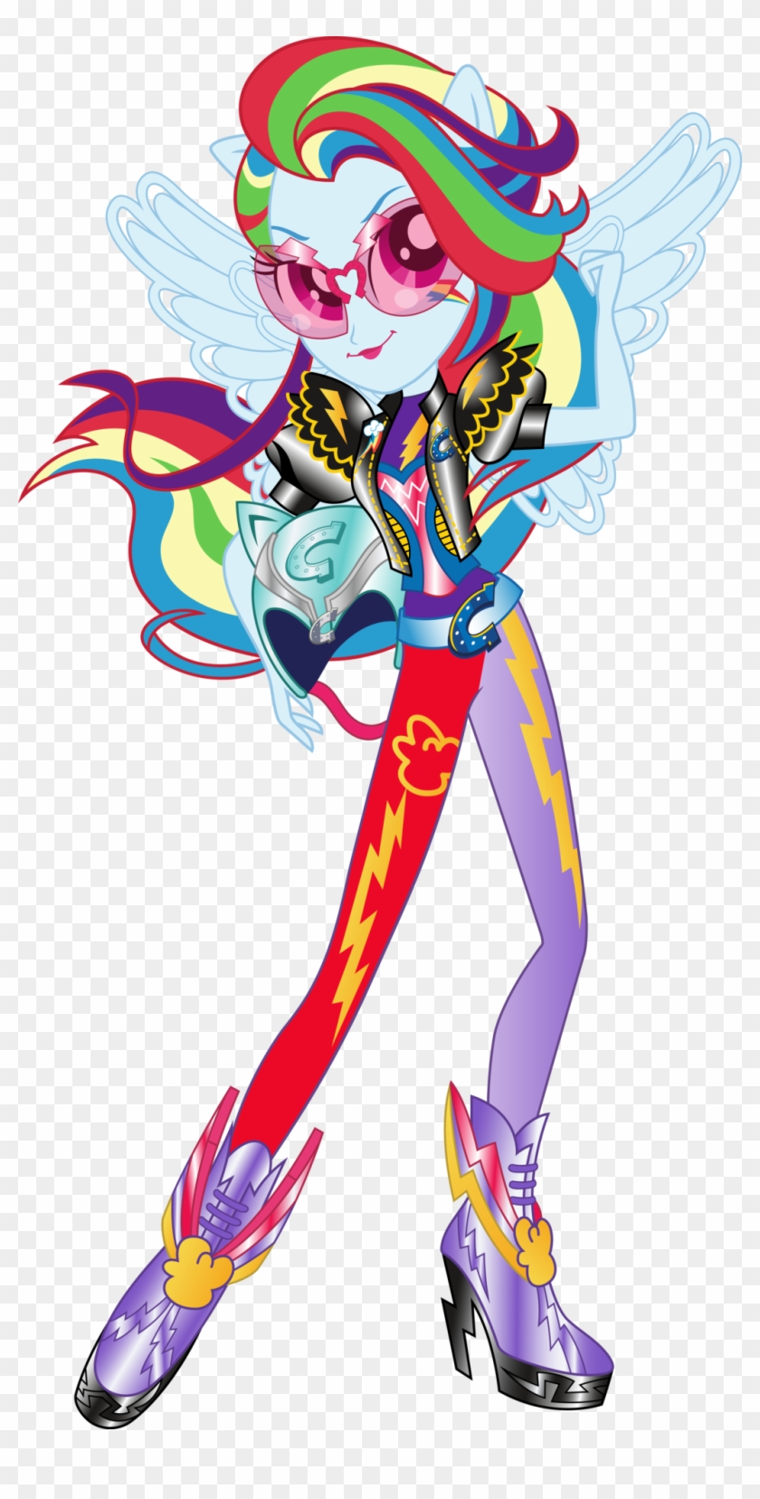 Equestria Girls Rainbow Dash Dress Up My Games 4 Girls - My Little Pony Equestria Girl Friendship Games Rainbow Clipart #3216193