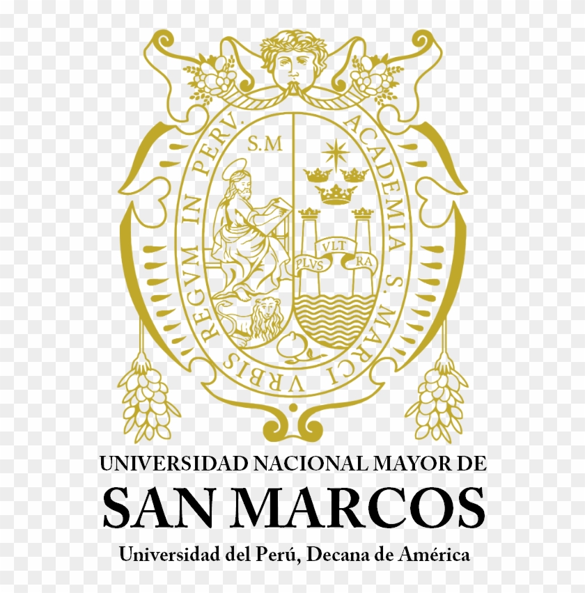 Unmsm Escudo Xvi-xxi Transparente Nombre Vertical - National University Of San Marcos Clipart