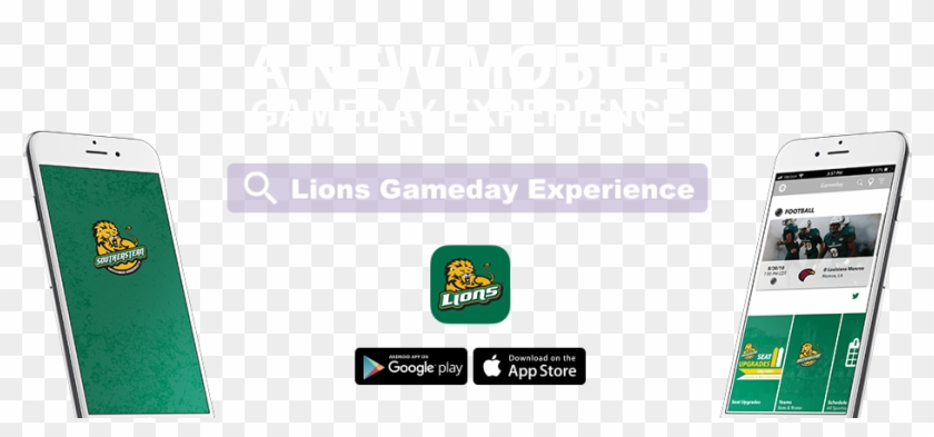 Lion Gameday Experience App - Southeastern Louisiana University Clipart #3217116