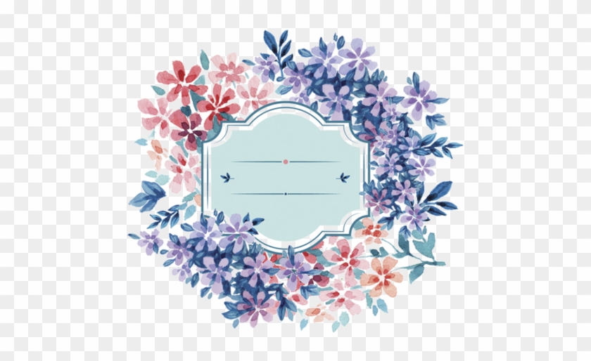 Watercolor Wedding Invitations, Wedding Invitation - Coronas De Flores Png Clipart