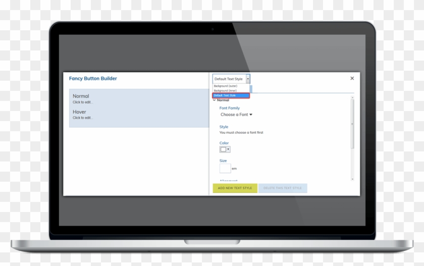 Fancy-button - Flat Panel Display Clipart #3217386