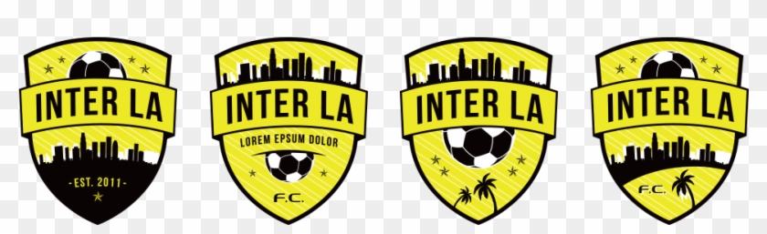 Template Crest Variations For Inter La Soccer - Emblem Clipart #3218084