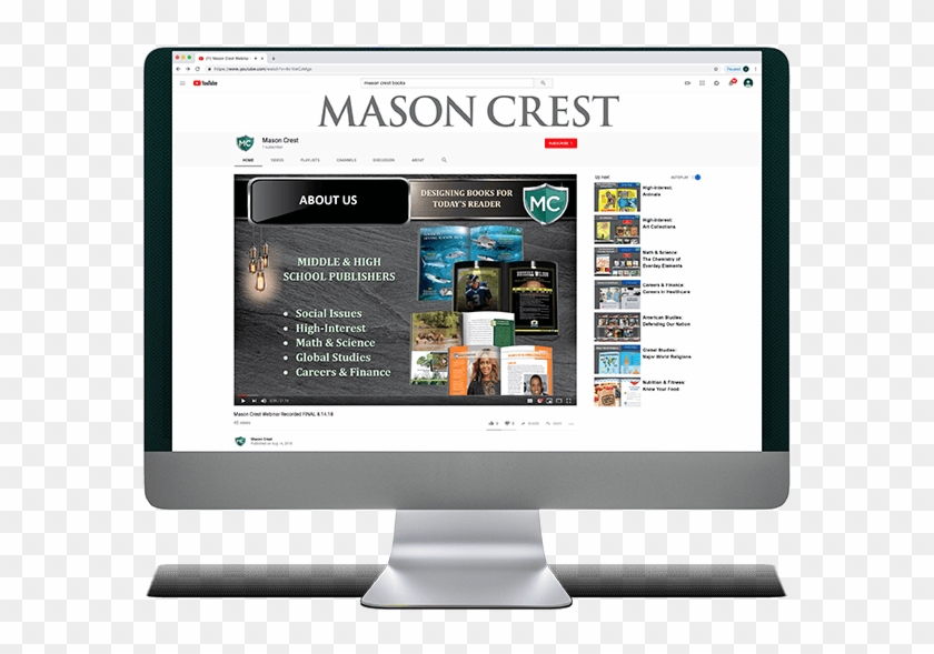 Mason Crest Youtube Channel - Operating System Clipart #3218131