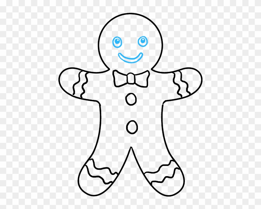 Doodle Of Christmas Cookies Gingerbread Man Stock Vector - Gingerbread How To Draw Clipart