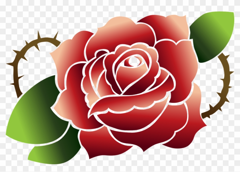 Red Rose Svg Clipart