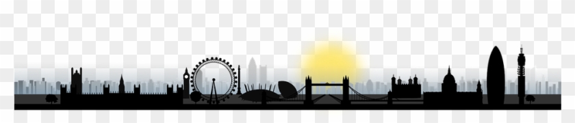 Silhouette England Svg - London Skyline Silhouette Vector Clipart #3218511