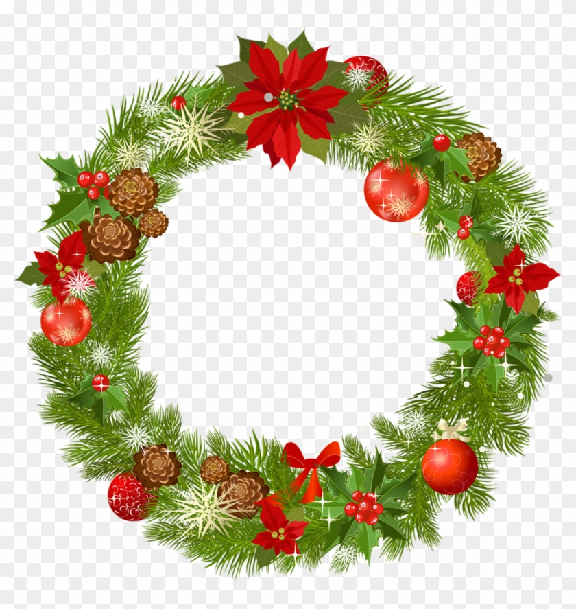 Christmas Png And Album Missisberina Ⓒ - Christmas Wreath Frames Png Clipart #3218761
