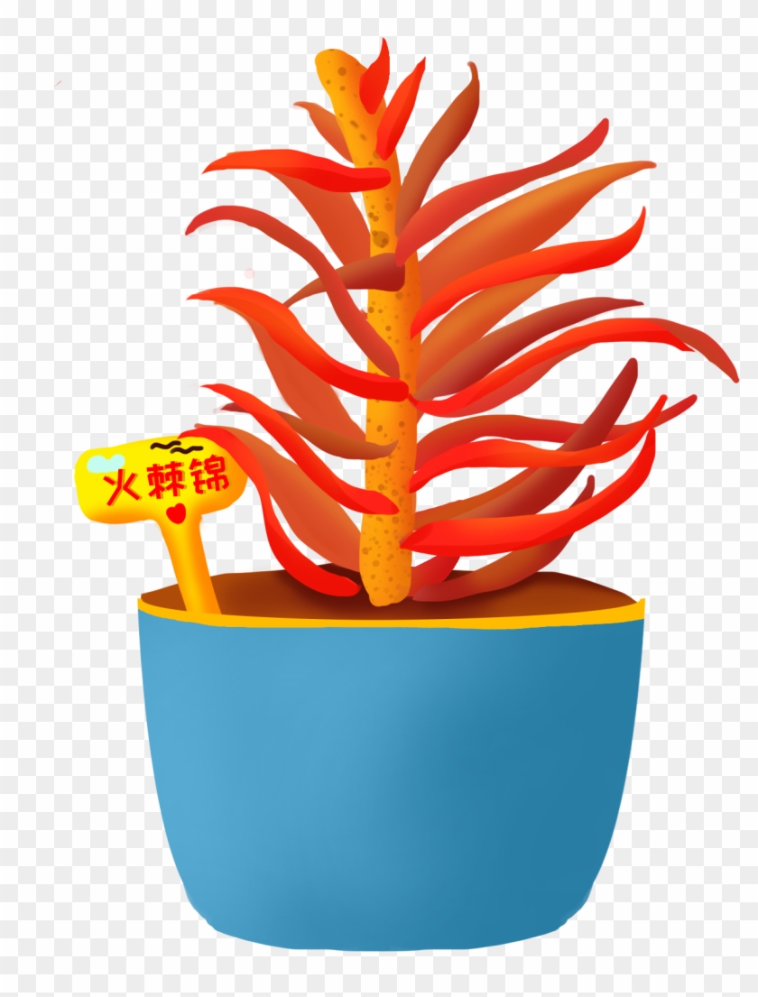 Flavor Potted Plants Hand Painted Png And Psd - Plants Clipart
