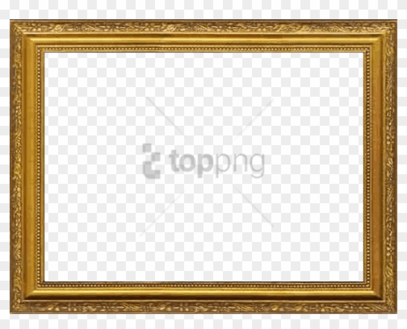 Free Png Download Transparent Picture Frames Png Images - Gold Photo Frame Png Hd Clipart