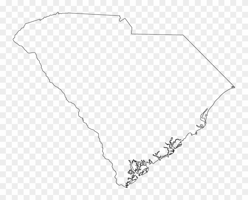 North Carolina State Outline Png Black And White Library - South Carolina Colony Outline Clipart #3219437