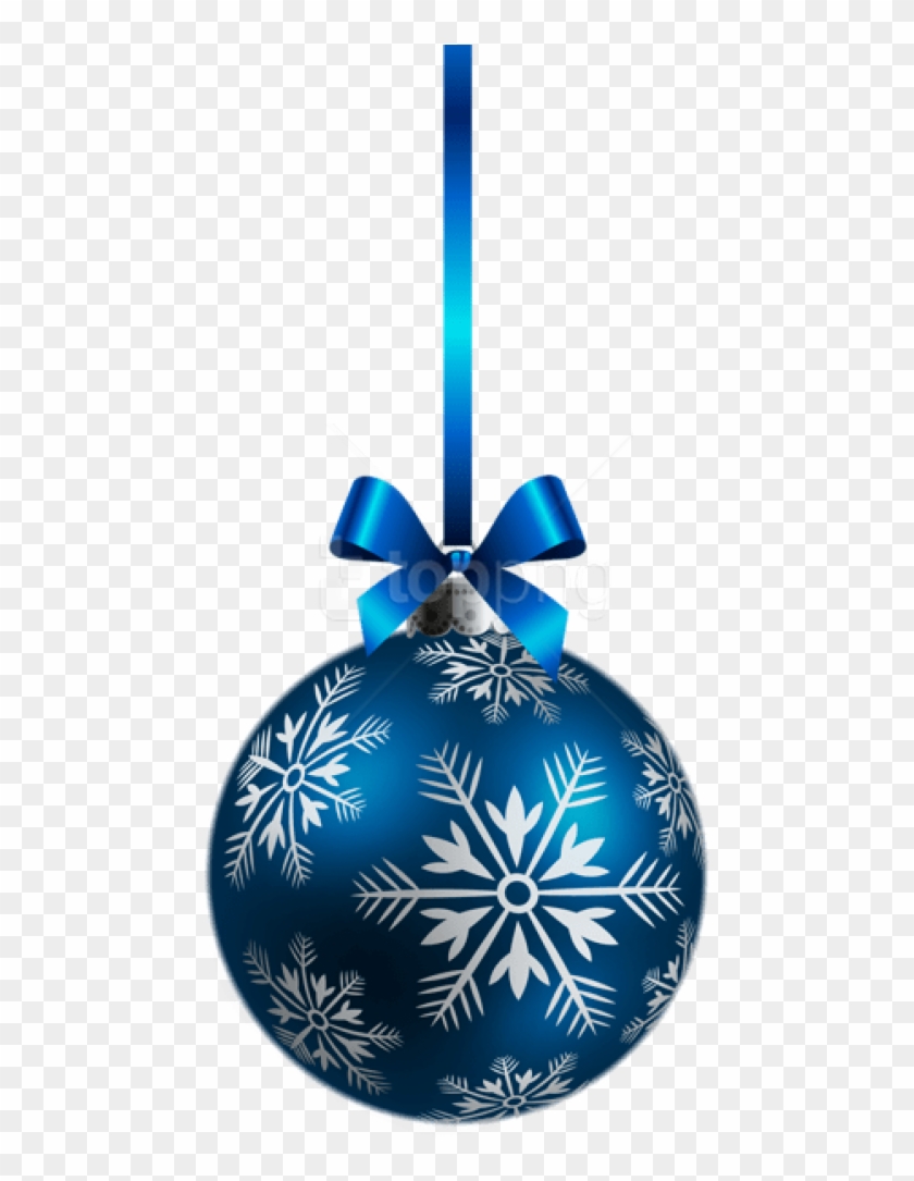 Free Png Large Transparent Blue Christmas Ball Ornament - Christmas Ball Blue Png Clipart #3220045