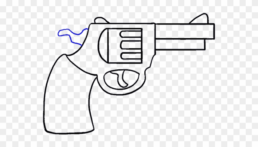 Drawn Rifle Uzi - Gun Drawing Easy Clipart #3220336