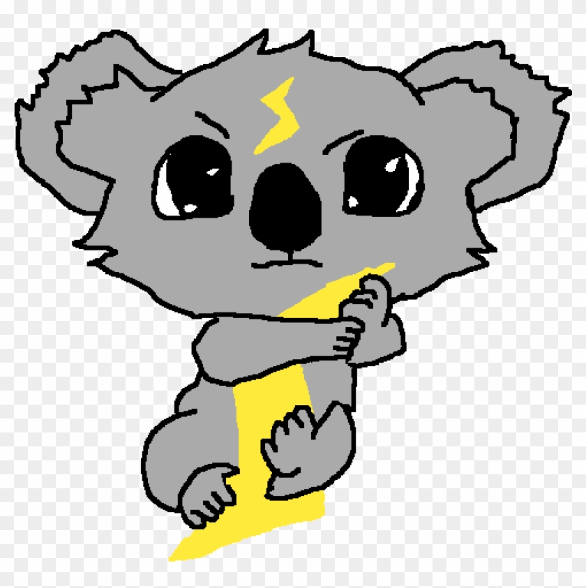 Electric Koala - Cartoon Clipart