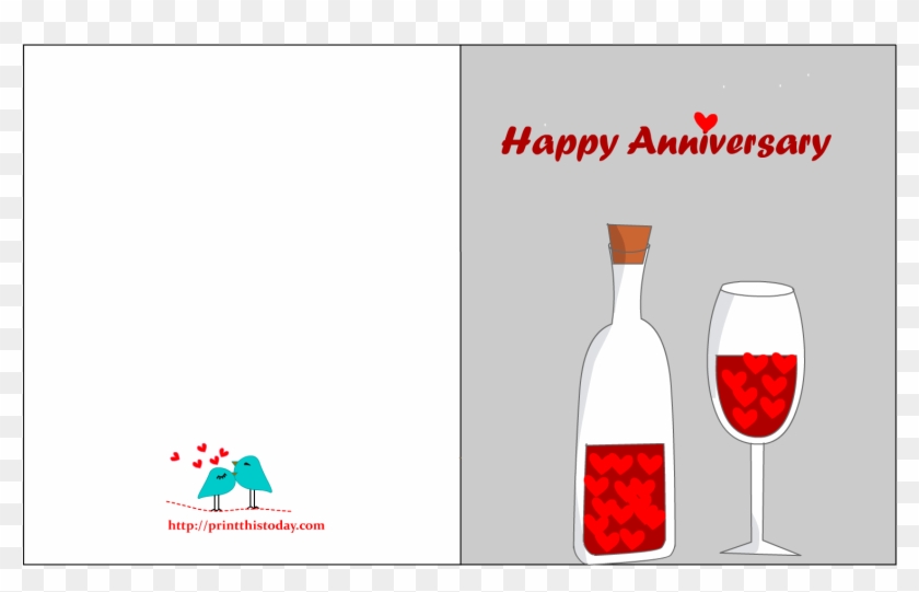 Free Printable Anniversary Cards - Wedding Anniversary Card Print Clipart #3220646