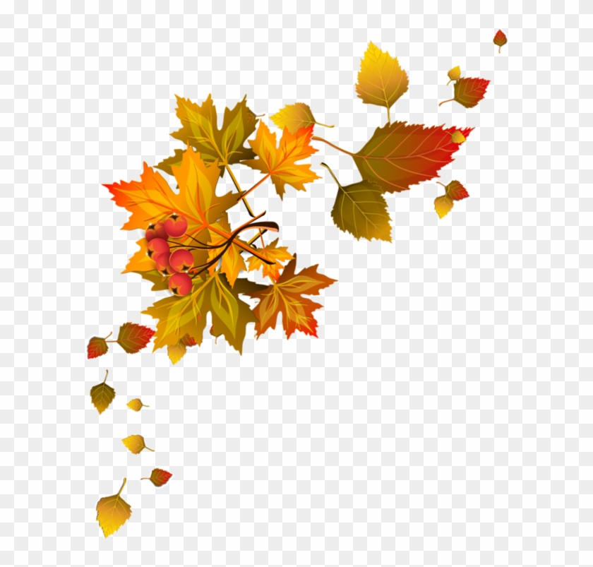 Bordures,tubes Coins,corners Autumn Leaf Color, Autumn - Fall Leaves Corner Clip Art - Png Download
