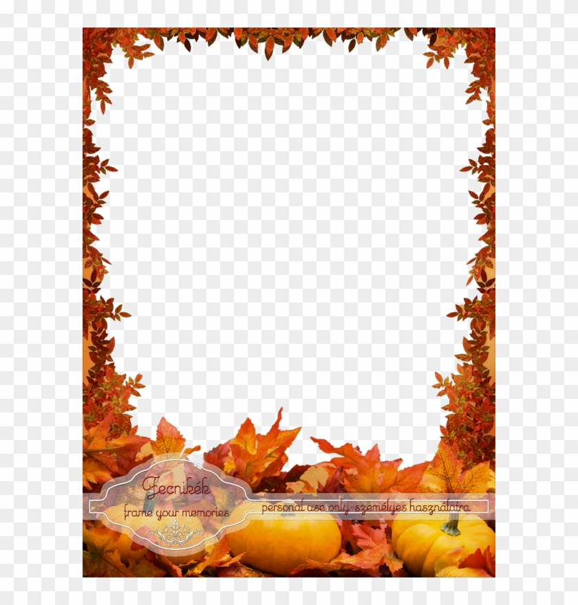 Pumpkin Frame - Pumpkin Frame Scrapbook Paper Clipart #3221162