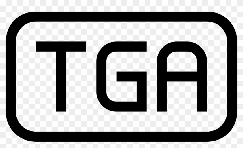 Tga File Type Symbol Of Rounded Rectangle Stroke Comments - English Language Icon Png Clipart