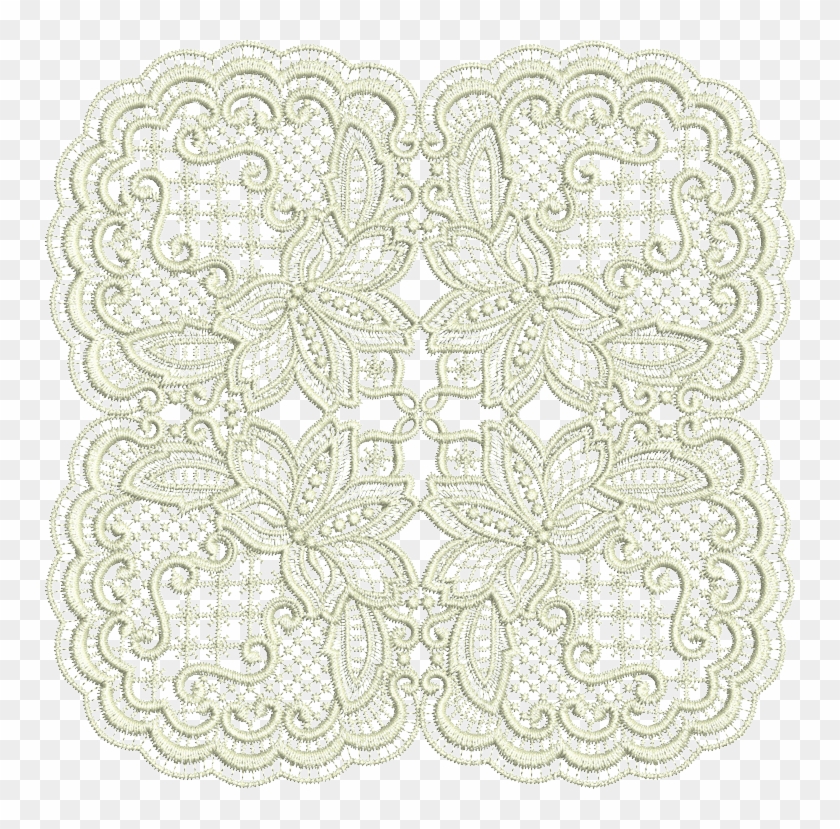 14 - Square Doily - Doily Clipart