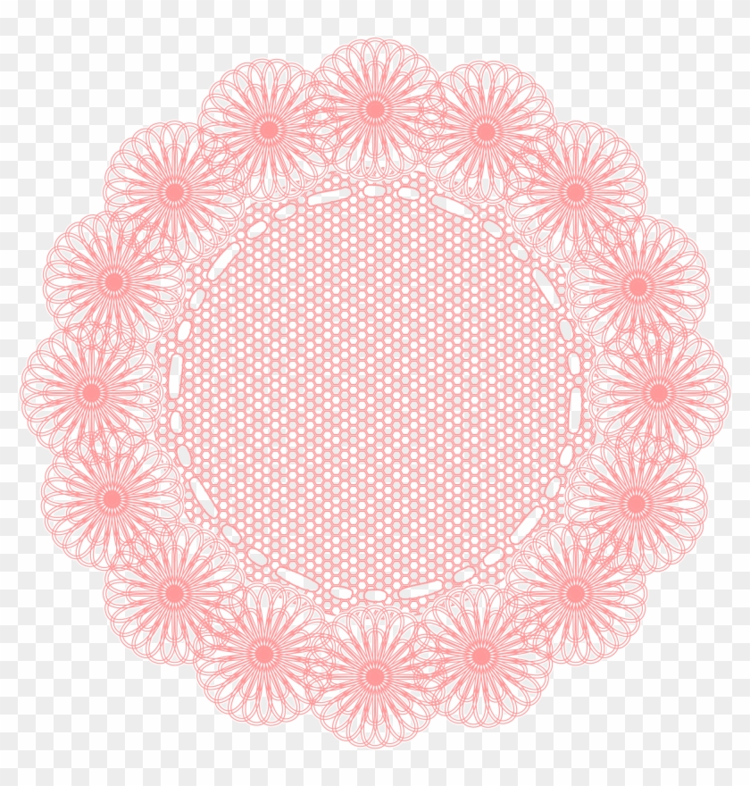 Doily Vector Digital - Circle Clipart #3221505