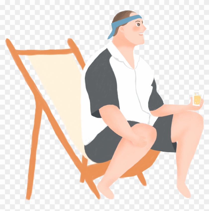 Juice Cartoon Man Casual Png And Psd - การ์ตูน คน นั่ง Clipart